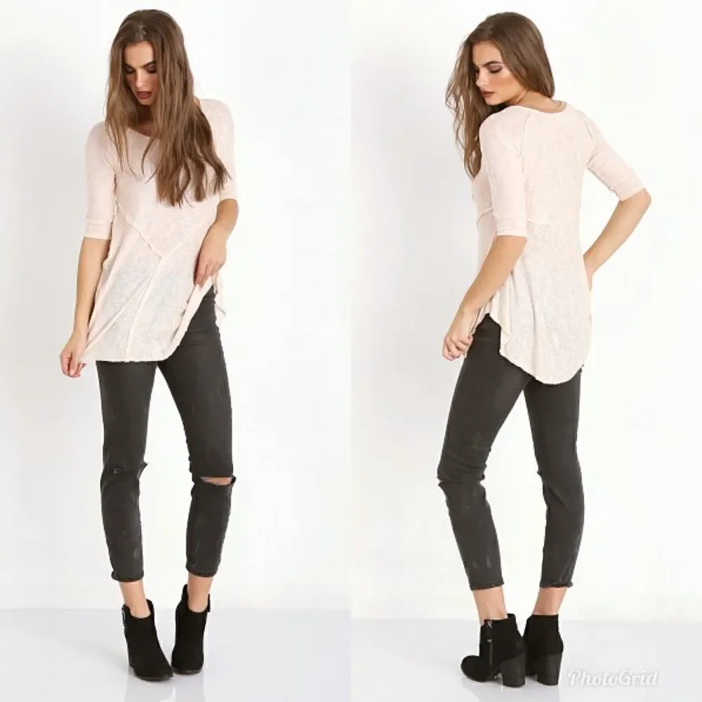 Revolve Free People Weekends Layering Tee Tea Combo